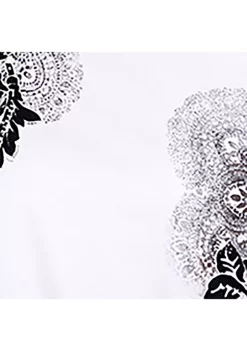 Wholesale 🤩 Alfred Dunner Plus Size Asymmetrical Scroll Floral Top 👍 -Alfred Dunner Sales Belk 2425