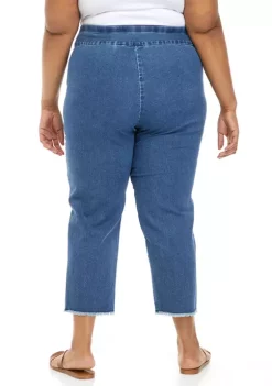 Hot Sale ❤️ Alfred Dunner Plus Size Embroidered Ankle Pants 👍 -Alfred Dunner Sales Belk 2503