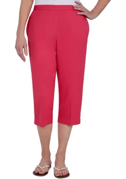 Promo 🌟 Alfred Dunner 👩 Women's Happy Hour Capris 🎁