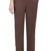 Outlet 🎁 Alfred Dunner Petite Sorrento Heather Microfiber Twill Short Length Pants 🤩 -Alfred Dunner Sales Belk 387