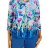 Flash Sale 😍 Alfred Dunner Plus Size Watercolor Floral Knit Top ⌛