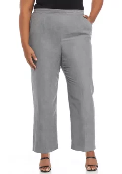 Wholesale 🤩 Alfred Dunner Plus Size Alexander Valley Suede Mid-Rise Short Length Pants 🌟