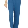 Flash Sale 👍 Alfred Dunner 👩 Women's Floral Park French Terry Pull-On Straight Leg Regular Length Pants ✔️