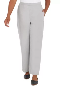 Discount 🥰 Alfred Dunner 👩 Women's Stonehenge Corduroy Pull on Straight Leg Short Length Pants 😉 -Alfred Dunner Sales Belk 484