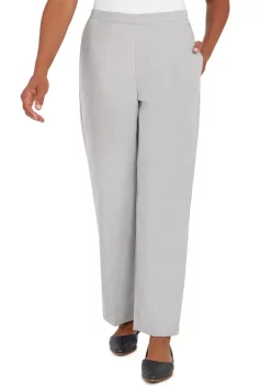 Discount 🥰 Alfred Dunner 👩 Women's Stonehenge Corduroy Pull on Straight Leg Short Length Pants 😉 -Alfred Dunner Sales Belk 485