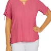 Best Sale 🎁 Alfred Dunner 👩 Women's Classics Eyelet Knit Top 🥰 2 Best Sale 🎁 Alfred Dunner 👩 Women's Classics Eyelet Knit Top 🥰 -Alfred Dunner Sales Belk 486