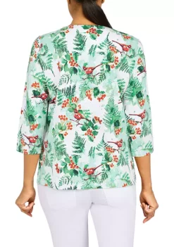 Best Sale 🧨 Alfred Dunner 👩 Women's Classic Cardinals Top ❤️ -Alfred Dunner Sales Belk 553