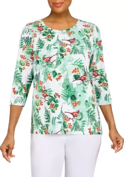 Best Sale 🧨 Alfred Dunner 👩 Women's Classic Cardinals Top ❤️ -Alfred Dunner Sales Belk 555