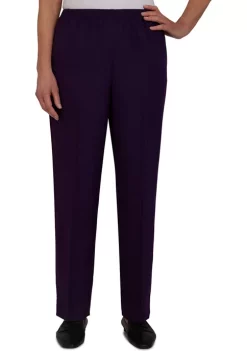 Deals ❤️ Alfred Dunner Petite Classics Proportioned Pull On Pants - Average Length ⭐ -Alfred Dunner Sales Belk 600