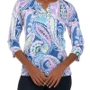 Coupon 🎁 Alfred Dunner Petite Paisley Print Knit Top ✨ -Alfred Dunner Sales Belk 607