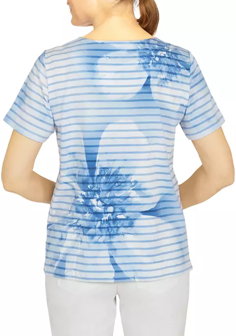 Coupon βοΈ Alfred Dunner Plus Size Short Sleeve Floral Striped Tie Dye T-Shirt π 4 Coupon βοΈ Alfred Dunner Plus Size Short Sleeve Floral Striped Tie Dye T-Shirt π - Image 2