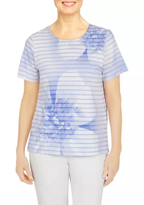 Coupon βοΈ Alfred Dunner Plus Size Short Sleeve Floral Striped Tie Dye T-Shirt π 7 Coupon βοΈ Alfred Dunner Plus Size Short Sleeve Floral Striped Tie Dye T-Shirt π - Image 5