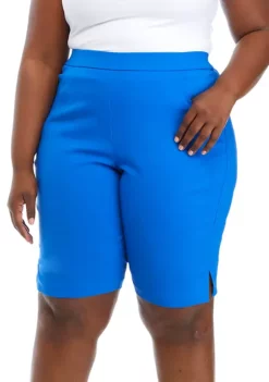 Cheapest 🎉 Alfred Dunner Plus Size Solid Bermuda Shorts 🎁 -Alfred Dunner Sales Belk 636