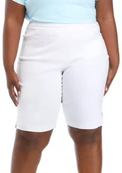 Cheapest 🎉 Alfred Dunner Plus Size Solid Bermuda Shorts 🎁 -Alfred Dunner Sales Belk 639