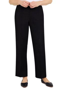 Coupon ✔️ Alfred Dunner Petite Madagascar Pull-On Straight Leg Pants in Short Length 😀