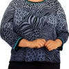 Buy 😍 Alfred Dunner Plus Size Ombré Animal Skin Jacquard Top 🔥 -Alfred Dunner Sales Belk 673