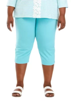 Wholesale 💯 Alfred Dunner Plus Size Twill Capris 😀