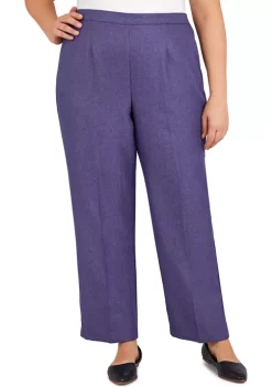 Cheap 🎁 Alfred Dunner Plus Size Herringbone Proportioned Medium Pants 🥰