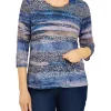 Top 10 🧨 Alfred Dunner 👩 Women's Classics Animal Biadere Burnout Print Top 🛒 -Alfred Dunner Sales Belk 777