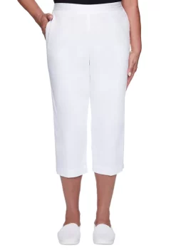 Cheap 🎉 Alfred Dunner 👩 Women's Classics Flat Front Denim Capris 💯 -Alfred Dunner Sales Belk 822