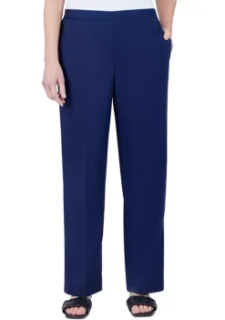Promo 🔔 Alfred Dunner 👩 Women's Sloane Street Twill Proportioned Medium Pants 🌟 -Alfred Dunner Sales Belk 86