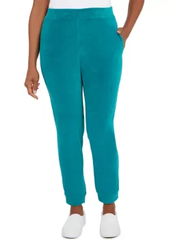 Budget 🔔 Alfred Dunner 👩 Women's Velour Knit Pull On Jogger Pants 😍 -Alfred Dunner Sales Belk 873