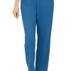 Wholesale 👏 Alfred Dunner Petite Floral Park French Terry Pull-On Straight Leg Regular Length Pants 🔥 -Alfred Dunner Sales Belk 898