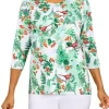 Discount ⭐ Alfred Dunner Petite Classic Cardinals Holiday Print Knit Top 🎁 -Alfred Dunner Sales Belk 9