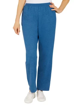 Wholesale 👏 Alfred Dunner Petite Floral Park French Terry Pull-On Straight Leg Regular Length Pants 🔥 -Alfred Dunner Sales Belk 902