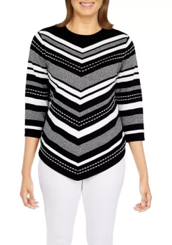 Cheapest 😉 Alfred Dunner Petite Chevron Sweater ✔️ -Alfred Dunner Sales Belk 911