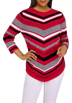 Cheapest 😉 Alfred Dunner Petite Chevron Sweater ✔️ -Alfred Dunner Sales Belk 912