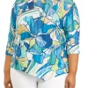 Deals 👍 Alfred Dunner Plus Size Stained Glass Floral Tunic Top 🧨 -Alfred Dunner Sales Belk 921