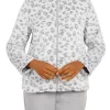 Wholesale 🌟 Alfred Dunner 👩 Women's Stonehenge Leopard Funnel Neck Long Sleeve Jacket 🌟 -Alfred Dunner Sales Belk 956